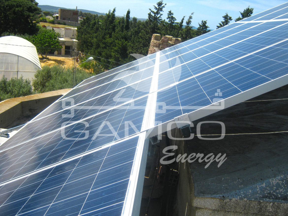 4,160kwc  تركيب اللوحة الفولتوضوئية